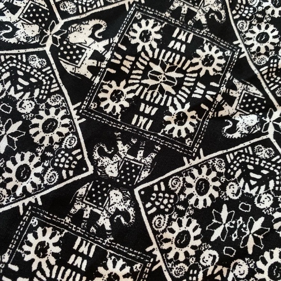 Love Tree Monochrome Patterned Pants - Picture 7 of 9